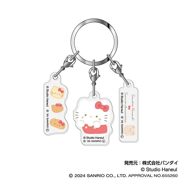 『スタジオハヌル×サンリオキャラクターズ』3連アクリルキーホルダー  03 ハローキティ